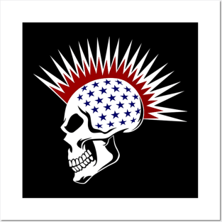 American Skull Posters and Art